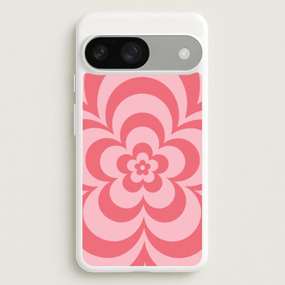 Pink Abstract Flower Pattern   - Floral Phone Case for Google Pixel 9 / 9 Pro