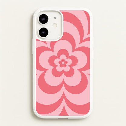 Pink Abstract Flower Pattern   - Floral Phone Case for iPhone 12 / 12 Pro