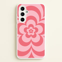 Pink Abstract Flower Pattern   - Floral Phone Case for Galaxy A54