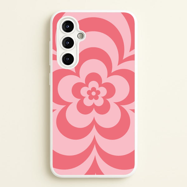 Pink Abstract Flower Pattern   - Floral Phone Case for Galaxy A54
