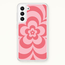 Pink Abstract Flower Pattern   - Floral Phone Case for Galaxy S22 Plus