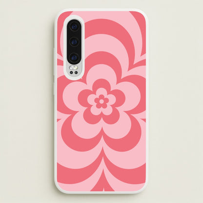 Pink Abstract Flower Pattern   - Floral Phone Case for Huawei P30