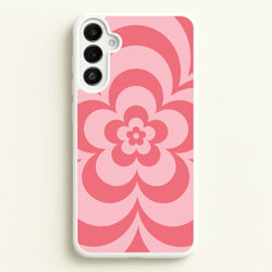 Pink Abstract Flower Pattern   - Floral Phone Case for Galaxy A34