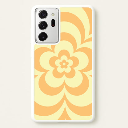 Yellow Abstract Flower Pattern   - Floral Phone Case for Galaxy Note 20 Ultra