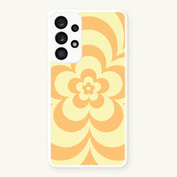 Yellow Abstract Flower Pattern   - Floral Phone Case for Galaxy A53