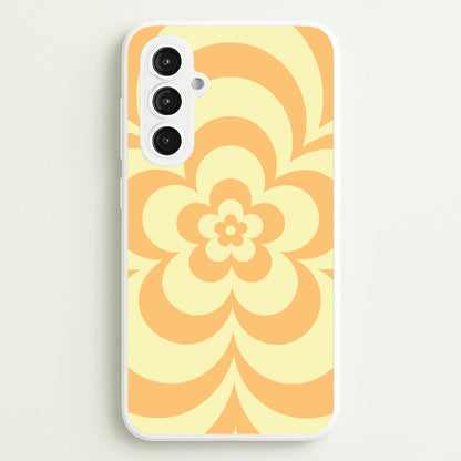 Yellow Abstract Flower Pattern   - Floral Phone Case for Galaxy S23FE