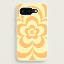 Yellow Abstract Flower Pattern   - Floral Phone Case for Google Pixel 9a