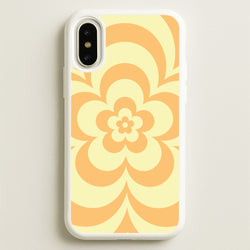 Yellow Abstract Flower Pattern   - Floral Phone Case for iPhone X / XS