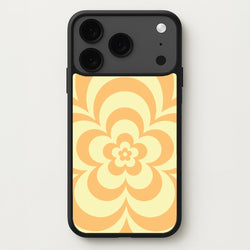 Yellow Abstract Flower Pattern Phone Case for iPhone 17 Pro