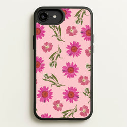Pressed Pink Flowers Pattern   - Floral Phone Case for iPhone 6 Plus / 7 Plus / 8 Plus