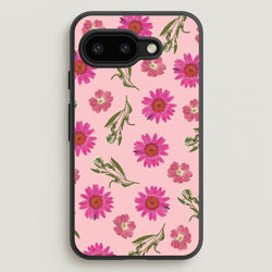 Pressed Pink Flowers Pattern   - Floral Phone Case for Google Pixel 9a