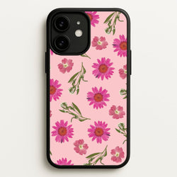 Pressed Pink Flowers Pattern   - Floral Phone Case for iPhone 11