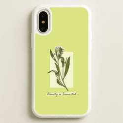 Beauty Is Immortal Press Flower  - Floral Phone Case for iPhone X / XS