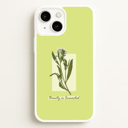 Beauty Is Immortal Press Flower  - Floral Phone Case for iPhone 13 Mini