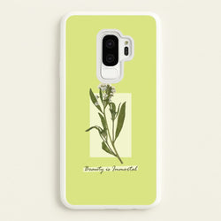 Beauty Is Immortal Press Flower  - Floral Phone Case for Galaxy S9 Plus
