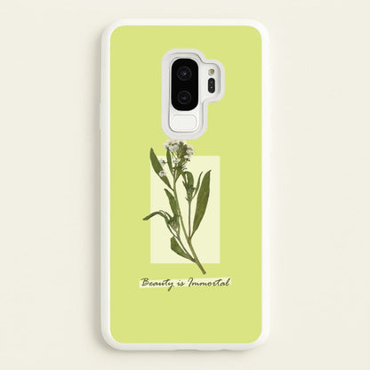Beauty Is Immortal Press Flower  - Floral Phone Case for Galaxy S9 Plus