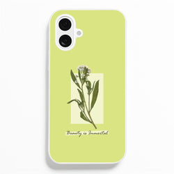 Beauty Is Immortal Press Flower  - Floral Phone Case for iPhone 16 Plus