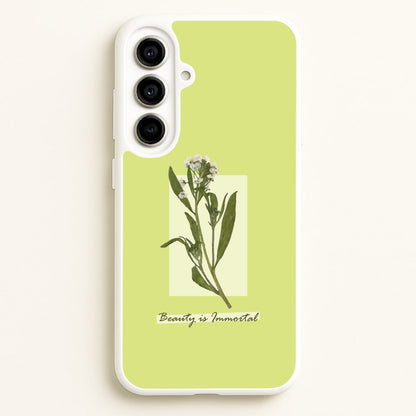 Beauty Is Immortal Press Flower  - Floral Phone Case for Galaxy A56