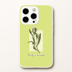 Beauty Is Immortal Press Flower  - Floral Phone Case for iPhone 15 Pro