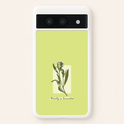 Beauty Is Immortal Press Flower  - Floral Phone Case for Google Pixel 8a
