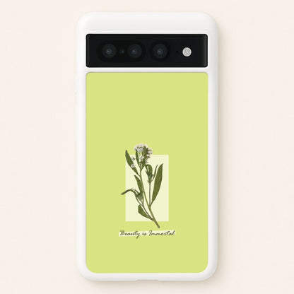 Beauty Is Immortal Press Flower  - Floral Phone Case for Google Pixel 7 Pro