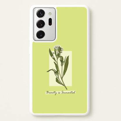 Beauty Is Immortal Press Flower  - Floral Phone Case for Galaxy Note 20 Ultra