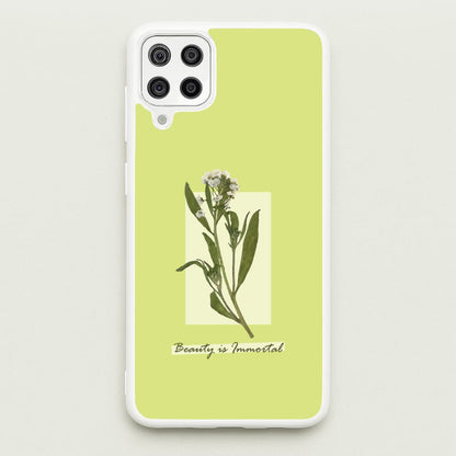 Beauty Is Immortal Press Flower  - Floral Phone Case for Galaxy A12