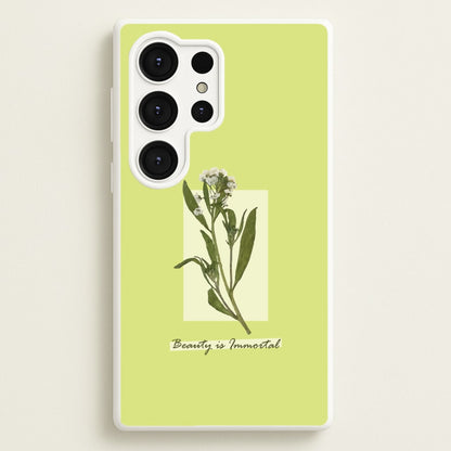 Beauty Is Immortal Press Flower  - Floral Phone Case for Galaxy S25 Ultra
