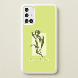 Beauty Is Immortal Press Flower  - Floral Phone Case for Galaxy A71