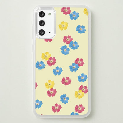 Pastel Pressed Flowers Pattern  - Floral Phone Case for Galaxy Note 20