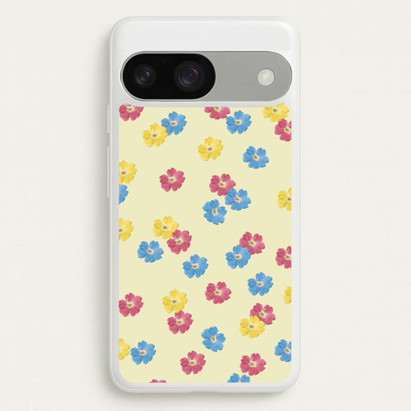 Pastel Pressed Flowers Pattern  - Floral Phone Case for Google Pixel 9 / 9 Pro
