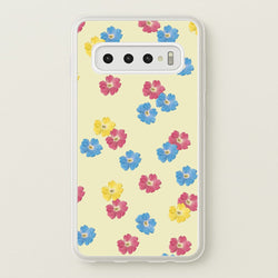 Pastel Pressed Flowers Pattern  - Floral Phone Case for Galaxy S10 Plus