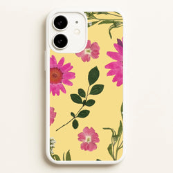 Pressed Plants Yellow  - Floral Phone Case for iPhone 11