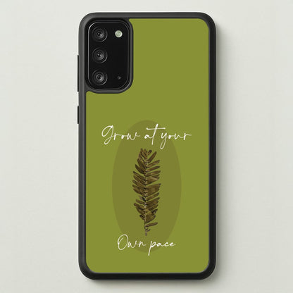 Grow At Your Own Pace Fern  - Floral Phone Case for Galaxy Note 20