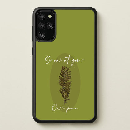 Grow At Your Own Pace Fern  - Floral Phone Case for Galaxy S20 Plus
