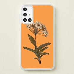 Bright Orange Pressed Flower  - Floral Phone Case for Galaxy A71