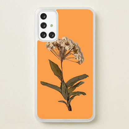 Bright Orange Pressed Flower  - Floral Phone Case for Galaxy A71