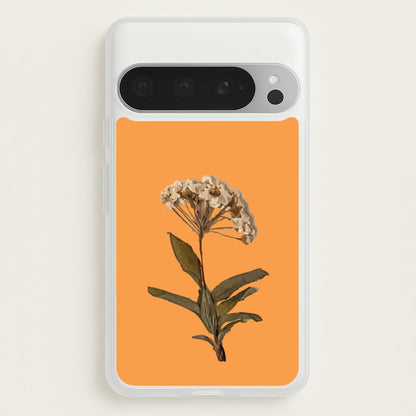 Bright Orange Pressed Flower  - Floral Phone Case for Google Pixel 9 Pro XL