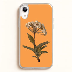 Bright Orange Pressed Flower  - Floral Phone Case for iPhone XR