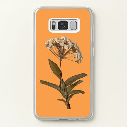 Bright Orange Pressed Flower  - Floral Phone Case for Galaxy S8 Plus