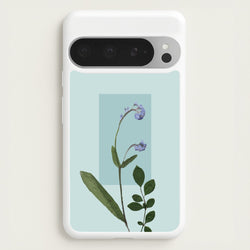 Abstract Blue Pressed Flower  - Floral Phone Case for Google Pixel 9 Pro XL