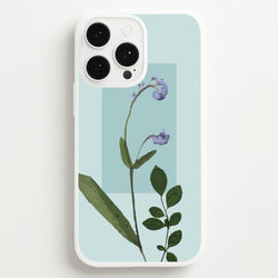 Abstract Blue Pressed Flower  - Floral Phone Case for iPhone 13 Pro Max