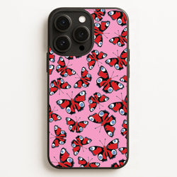 Red Butterfly - Butterfly Patterns  - Butterfly Patterns Phone Case for iPhone 16 Pro Max