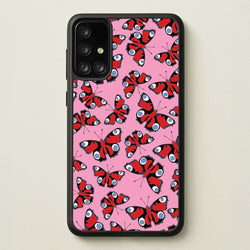 Red Butterfly - Butterfly Patterns  - Butterfly Patterns Phone Case for Galaxy A71
