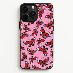 Red Butterfly - Butterfly Patterns  - Butterfly Patterns Phone Case for iPhone 11 Pro Max