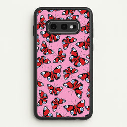 Red Butterfly - Butterfly Patterns  - Butterfly Patterns Phone Case for Galaxy S10e