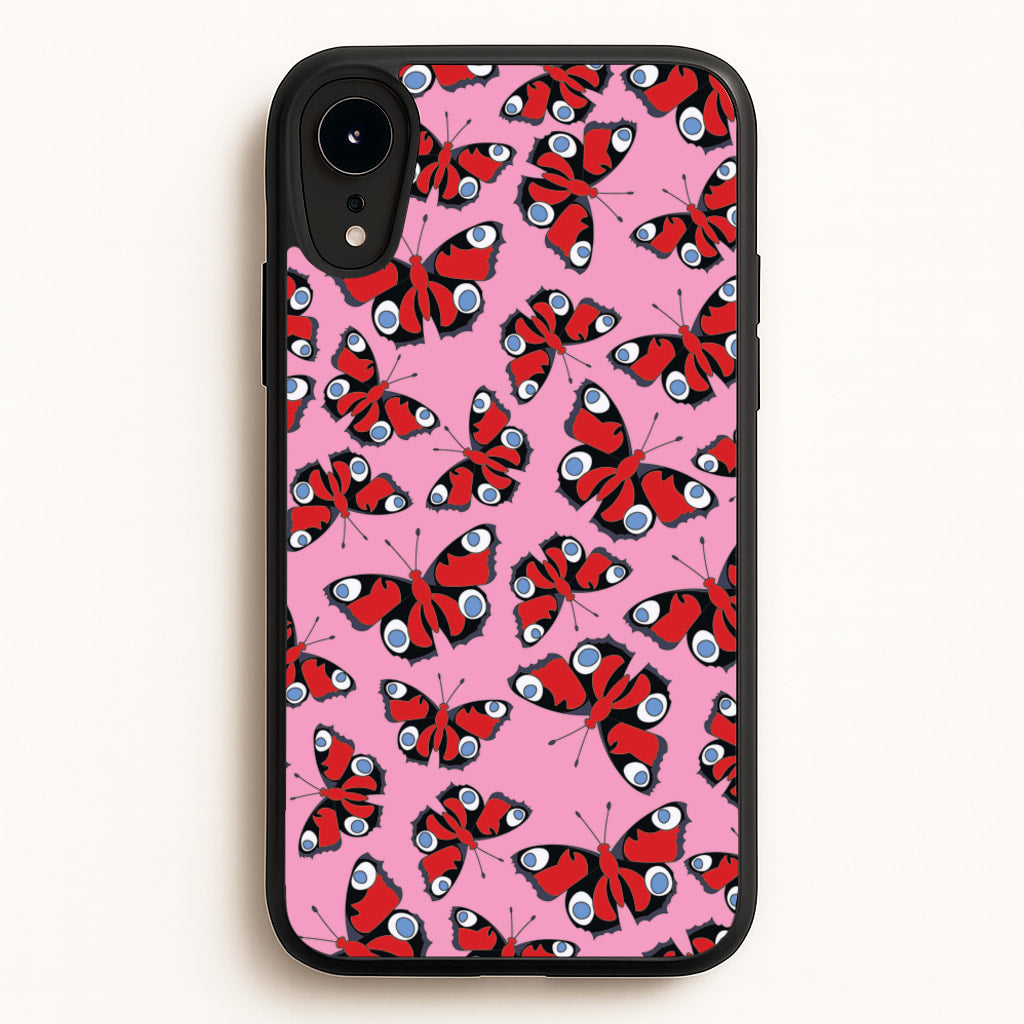 Red Butterfly - Butterfly Patterns  - Butterfly Patterns Phone Case for iPhone XR