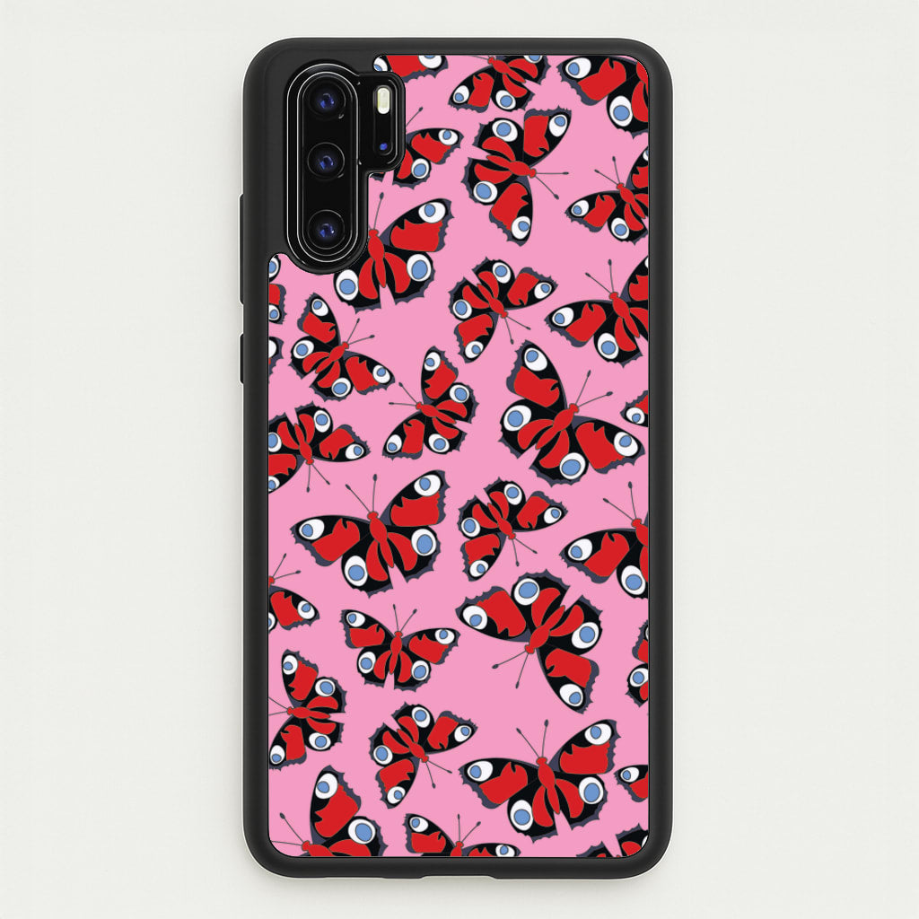 Red Butterfly - Butterfly Patterns  - Butterfly Patterns Phone Case for Huawei P30 Pro