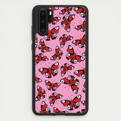 Red Butterfly - Butterfly Patterns  - Butterfly Patterns Phone Case for Huawei P30 Pro