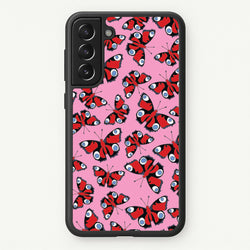 Red Butterfly - Butterfly Patterns  - Butterfly Patterns Phone Case for Galaxy S22 Plus